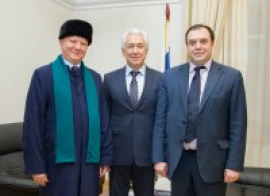 Рабочая встреча с вице-спикером Госдумы РФ, руководителем фракции «Единая Россия» Владимиром Васильевым.